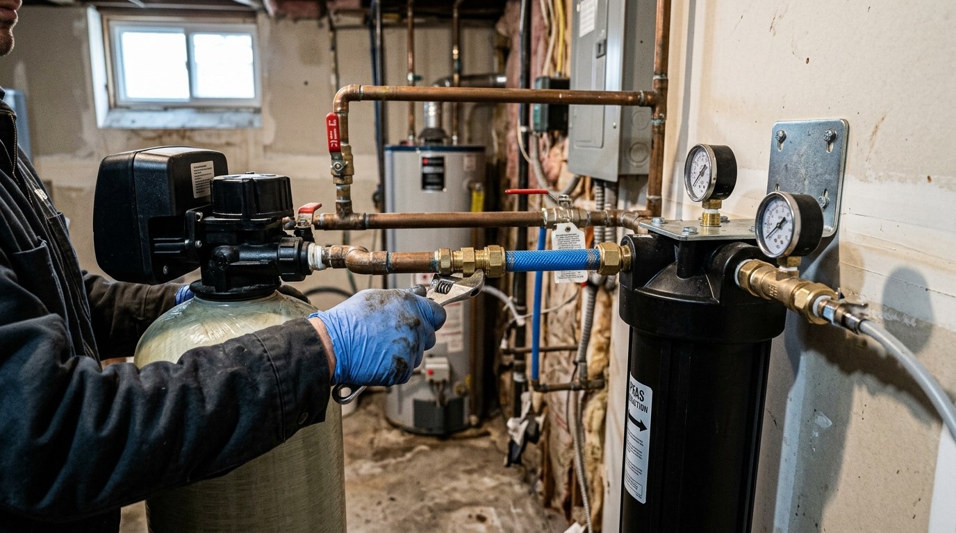 PFAS Filtration Systems on a water softener